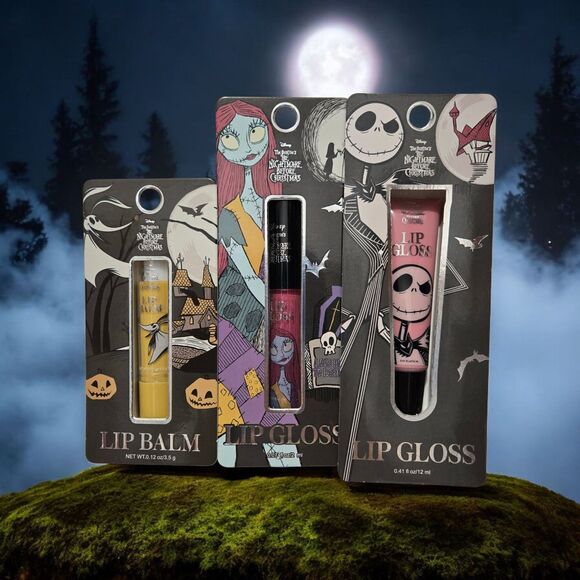 Nightmare Before Christmas Lip Gloss and Balm Set - Picture 1 of 6